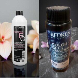Redken Color Gels Lacquers 5NA 2 oz Smoke & Color Gel Processing Solution 16.9 o